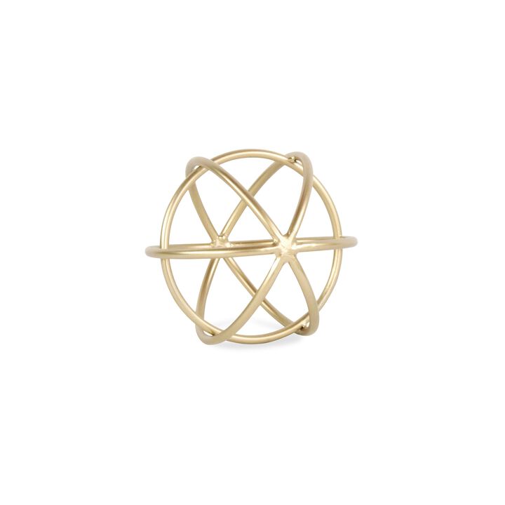 Thayer Small Golden Circular Orb