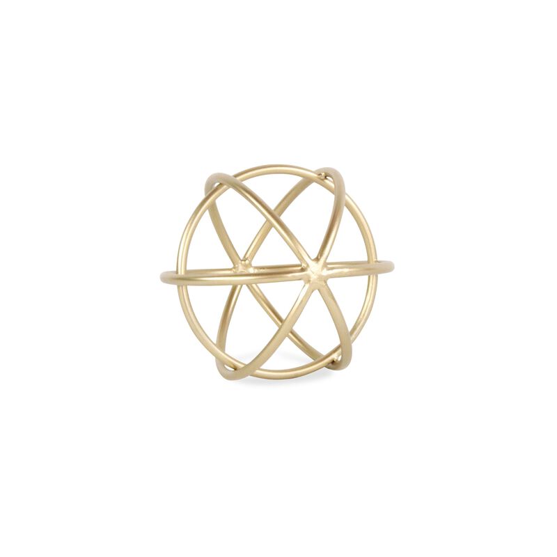 Thayer Small Golden Circular Orb
