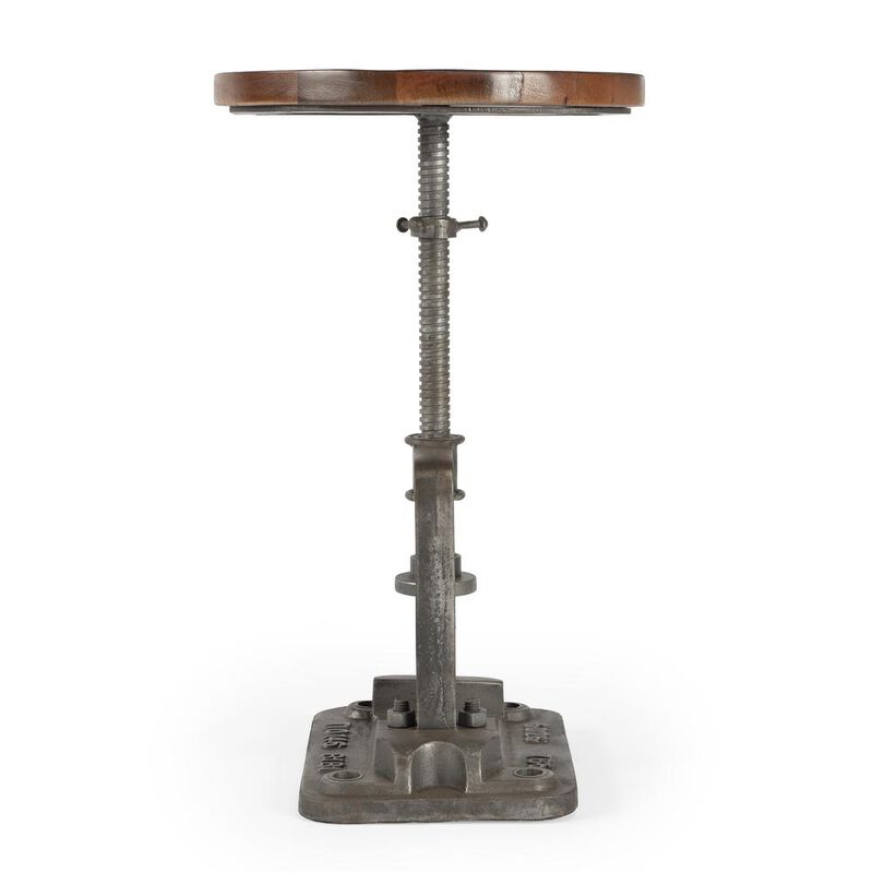 Butler Specialty Company Ellis Adjustable Pedestal Side table, Multi-Color