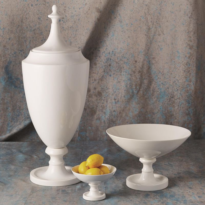 Grande Urn with Lid-White
