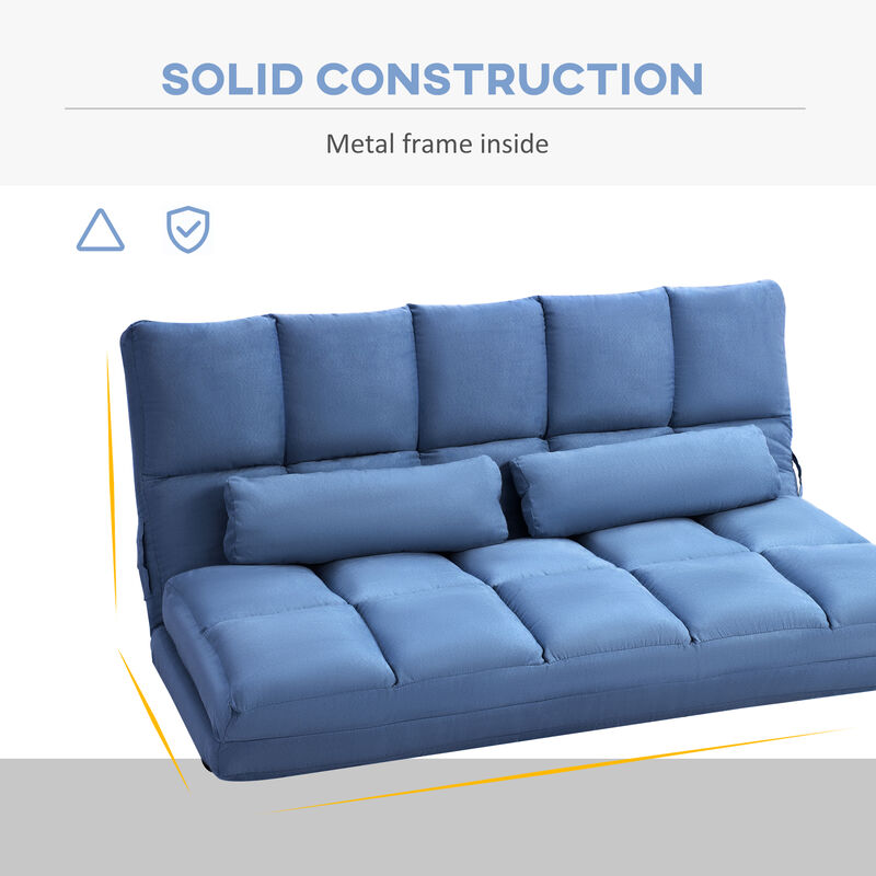 Merax Folding Sofa Couch with 2 Pillows