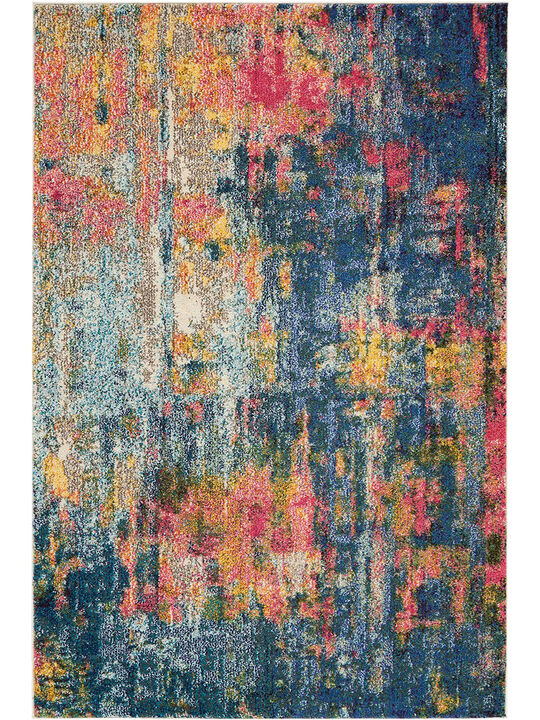 Celestial CES09 Blue/Yellow 3'11" x 5'11" Rug