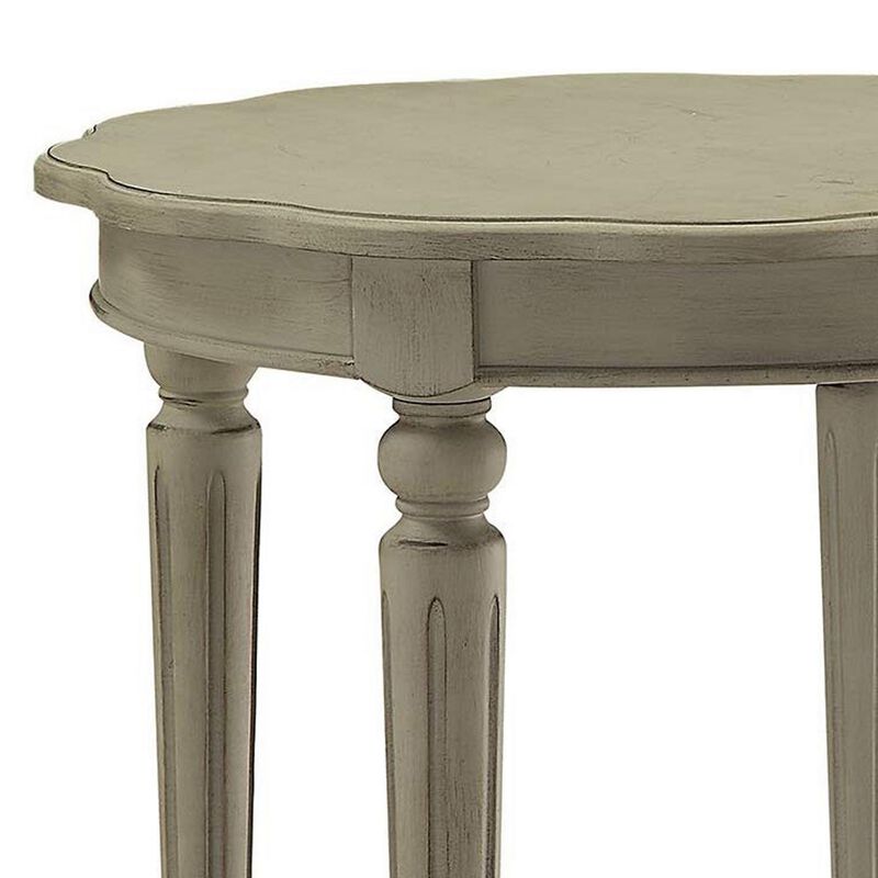 Fordon End Table, Antiqued Slate-Benzara