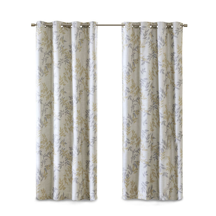 Gracie Mills Elowyn Botanical Blackout Curtain Panel - 50x84"