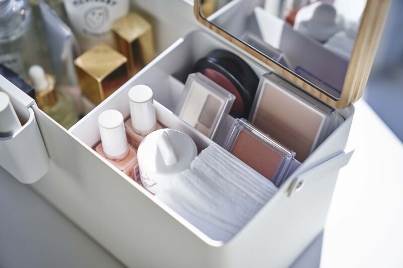 Makeup Organizer with Mirror