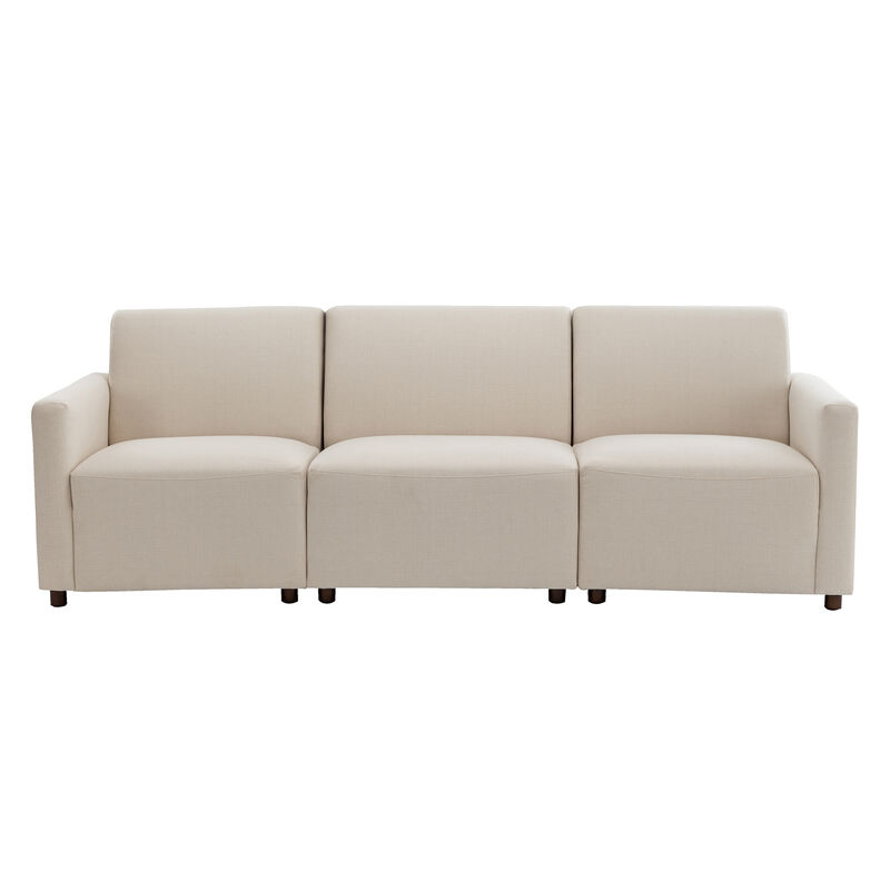Duvall 3 Piece Modular Sofa - Natural Performance Fabric with Recycled Polyester