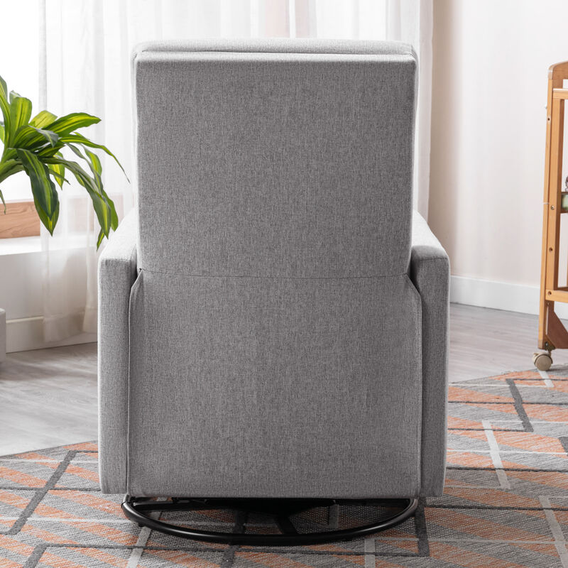 Merax Modern Upholstered Rocker Nursery Chair