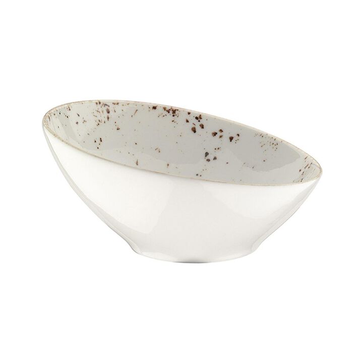 Grain dia.8.75" h:3" 29 oz. Round Decorated Porcelain Bowl