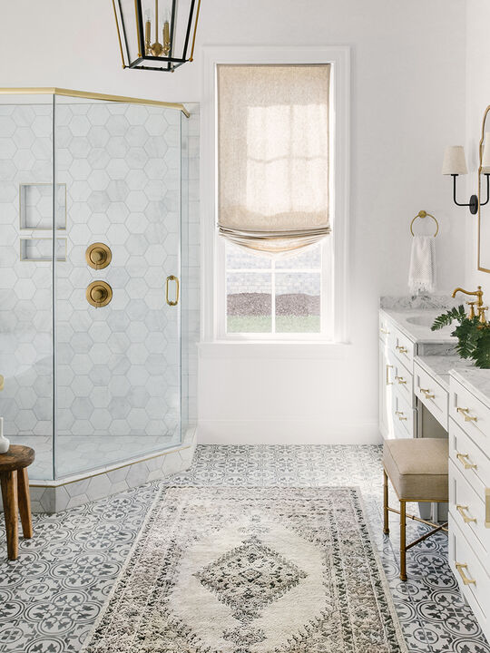 Teagan TEA02 Oatmeal/Ivory 5'3" x 7'6" Rug