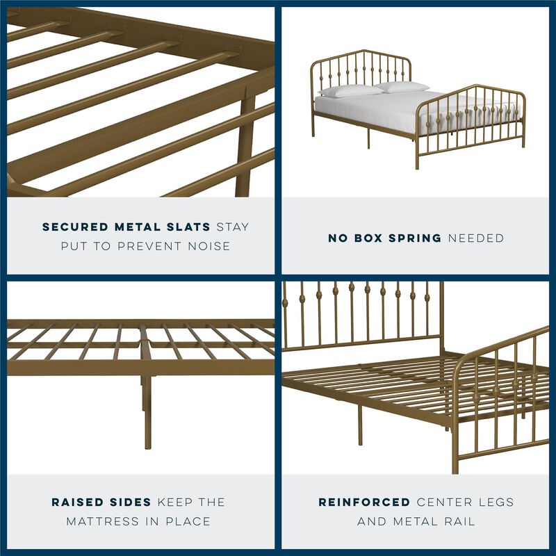Novogratz Bushwick Metal Bed