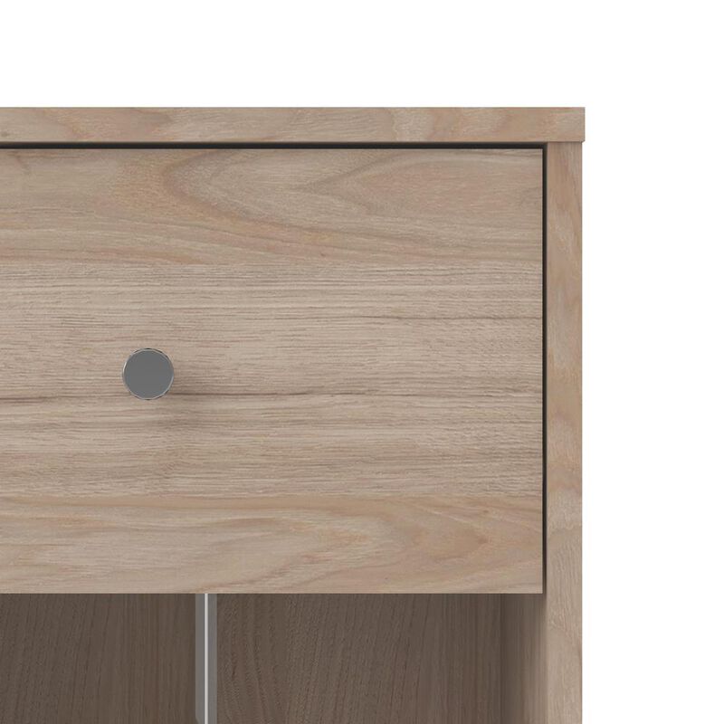 Tvilum Portland 1 Drawer Nightstand, Jackson Hickory
