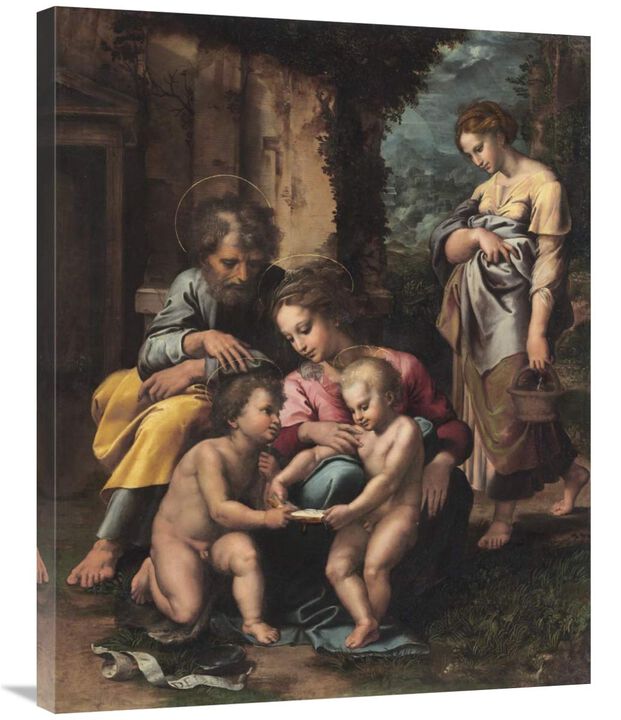 The Holy Family-Canvas Art-28x35