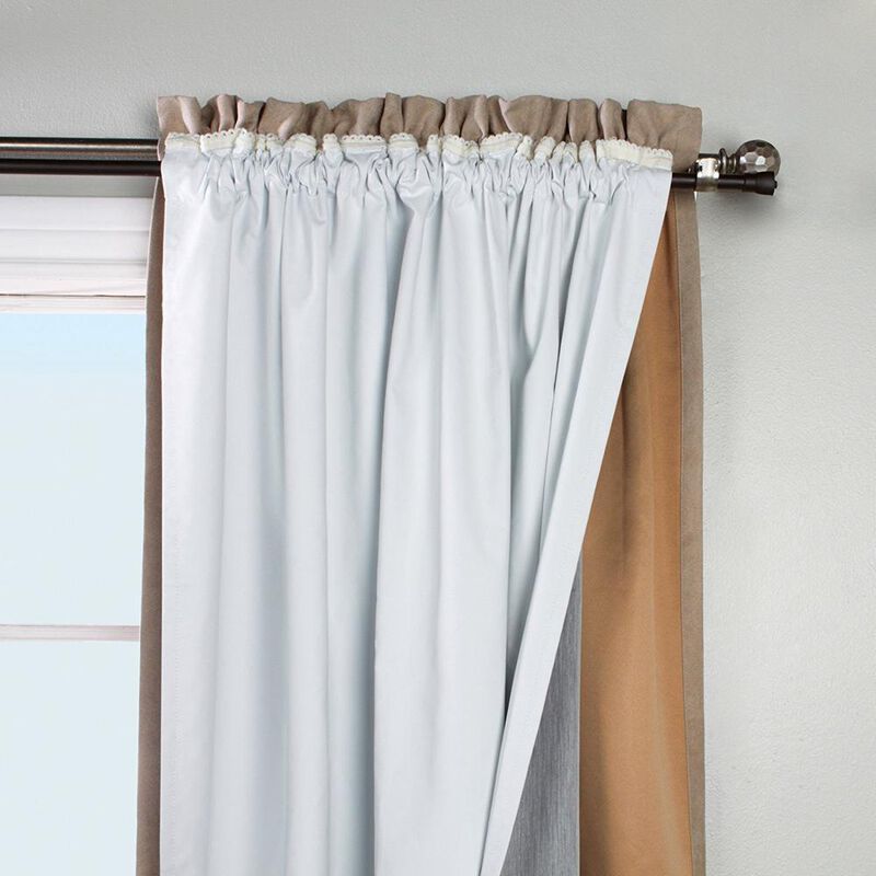 Ultimate Thermal Energy Saving Blackout Window Curtain Single Panel Liner by Thermalogic
