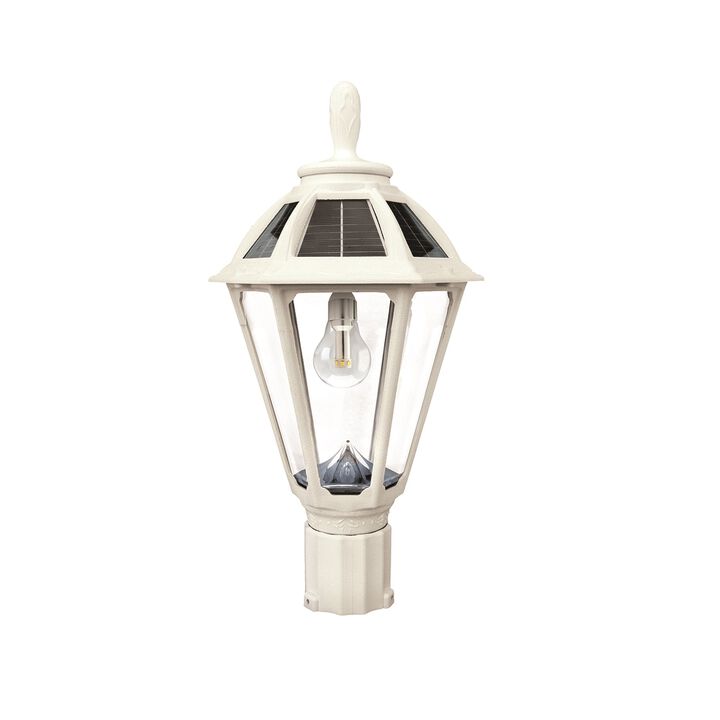 Polaris Solar Light w/GS Solar Light Bulb - Wall/Pier/3" Fitter Mounts - White