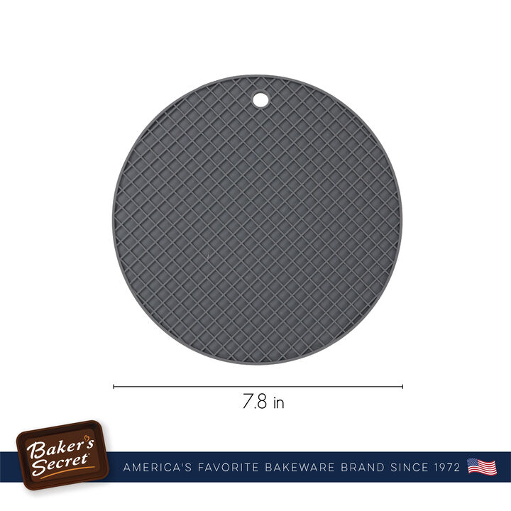 Baker's Secret Trivet Mat, Pot Pad, Silicone Heat Resistant, Kitchen Essentials
