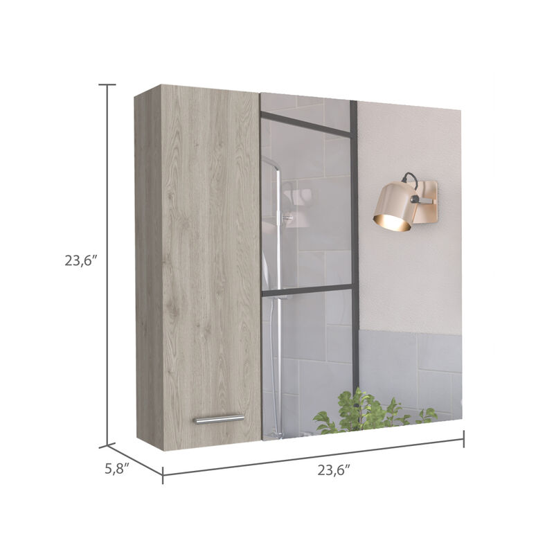 Crawford 4-Shelf Medicine Cabinet Light