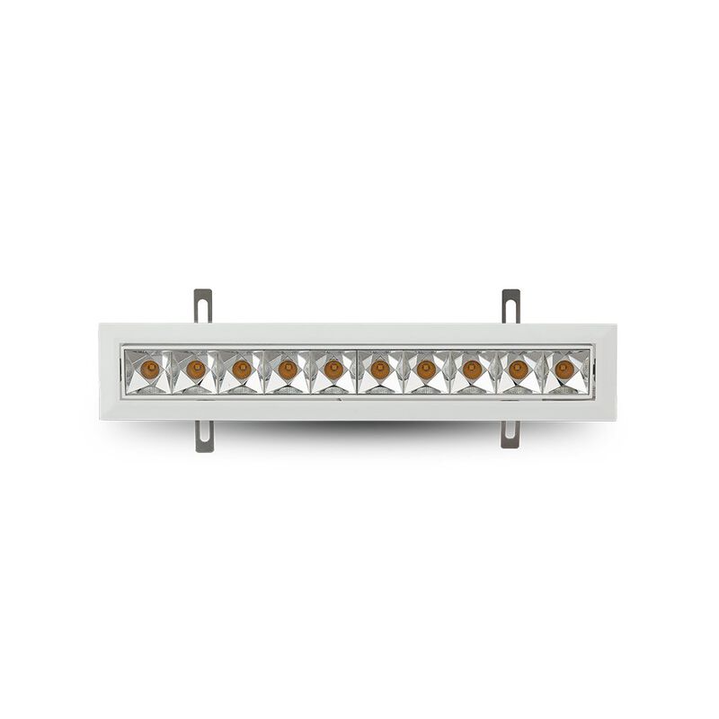 VONN Lighting 10 Lights LED Adjustable Recessed Downlight, Stock Item Beam Angle 34, White