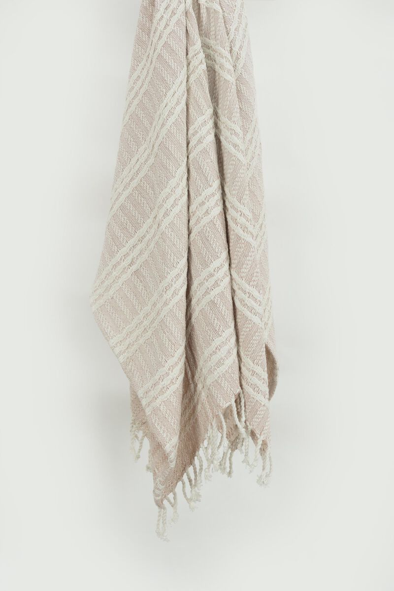 Blush/Natural 50" x 60" Throw Blanket