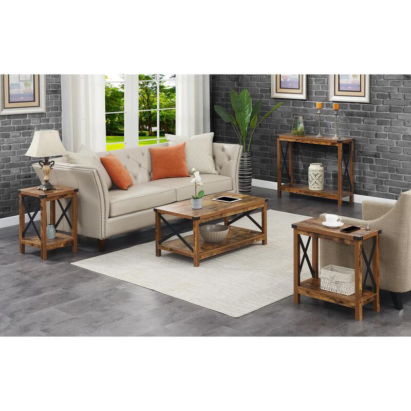 Convenience Concepts Durango Console Table, Barnwood/Black