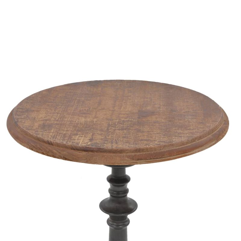 vidaXL End Table Solid Fir Wood 15.7" x25.2" Brown