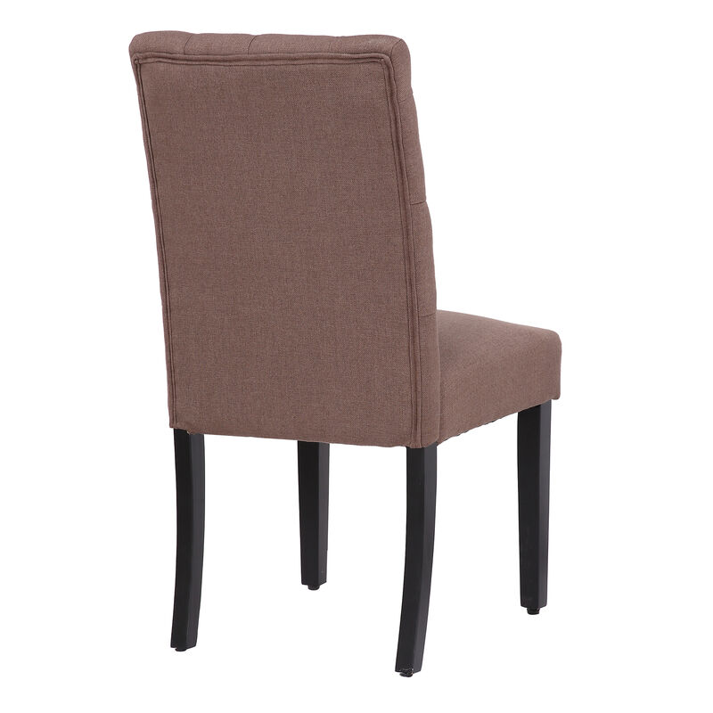 WestinTrends Upholstered Button Tufted Dining Chair