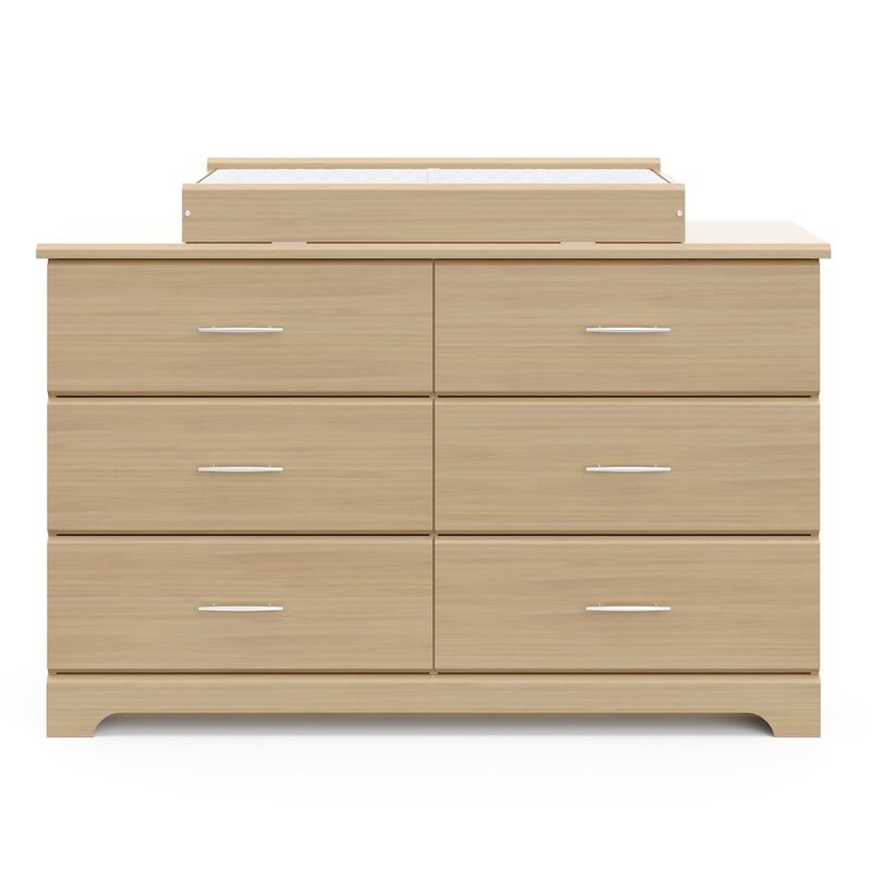 Storkcraft Brookside 6 Drawer Double Dresser (Driftwood)