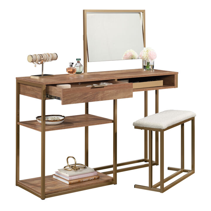 International Lux Bedroom Vanity with Bench