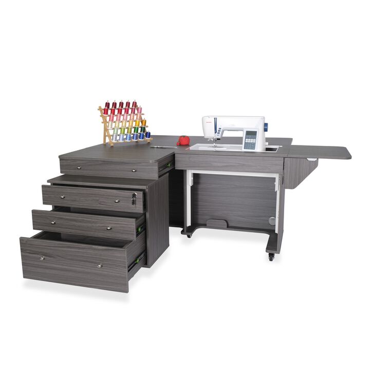 Kangaroo & Joey Sewing Cabinet Gray