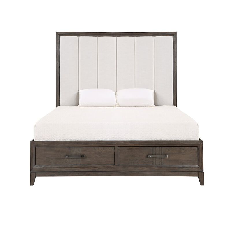 New Classic Furniture Landon Wood Queen Bed, Walnut