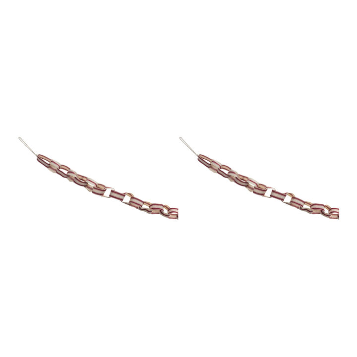 Fabric Chain Garland Set of 2 for Festive Home and Event Decor