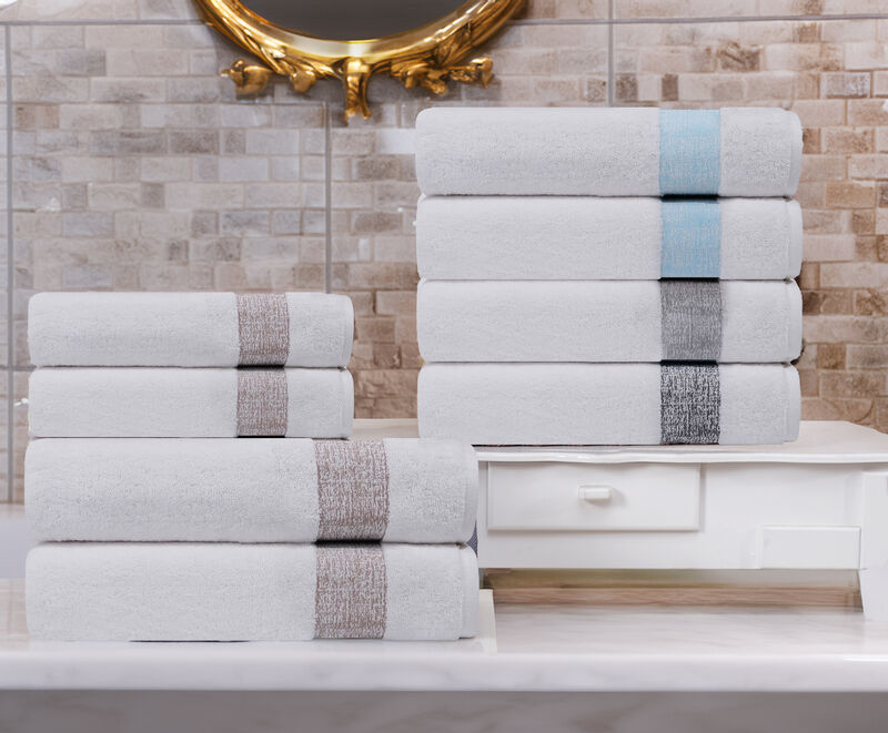 Pera 8 pcs Turkish Wash Towels Set