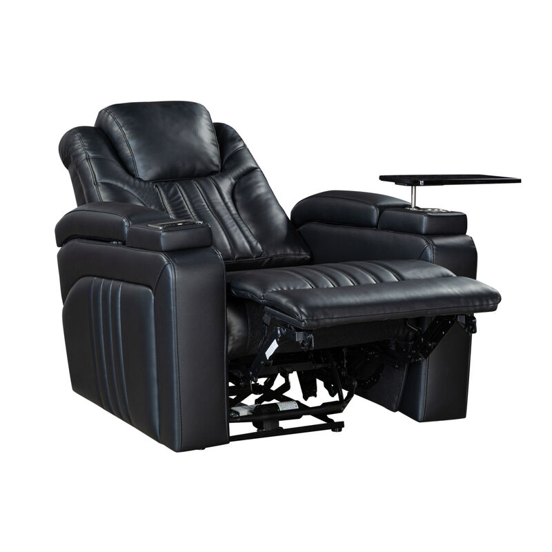 Power Recliner with Adjustable Headrest and Charging Options