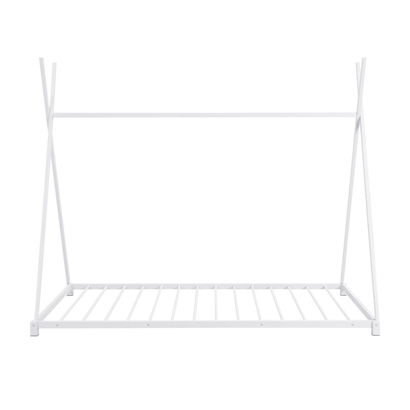 Merax Triangle Structure Metal House Platform Bed Floor Bed