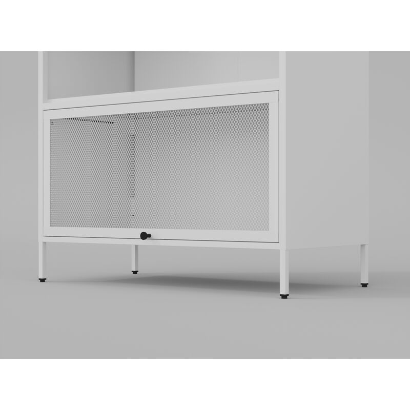Sturdy, Folding, 3-Tier Buffet Cabinet