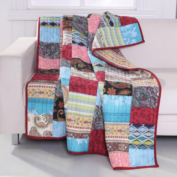 Greenland Home Fashion Bohemian Dream Throw Blanket - Multi 50x60"