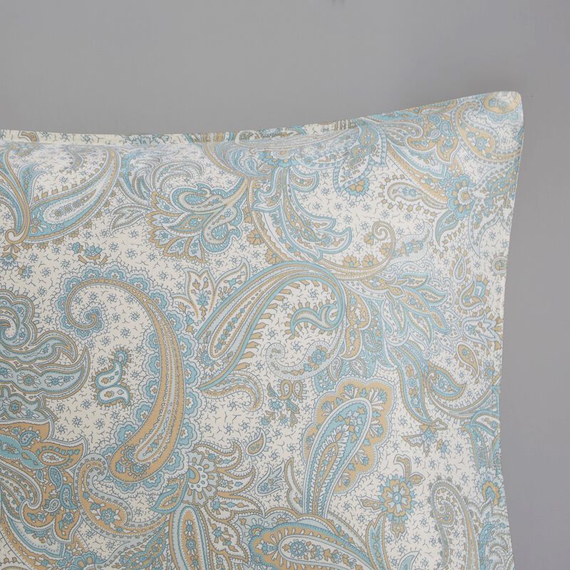 Gracie Mills Christi 3-Piece Paisley Cotton Duvet Cover Set