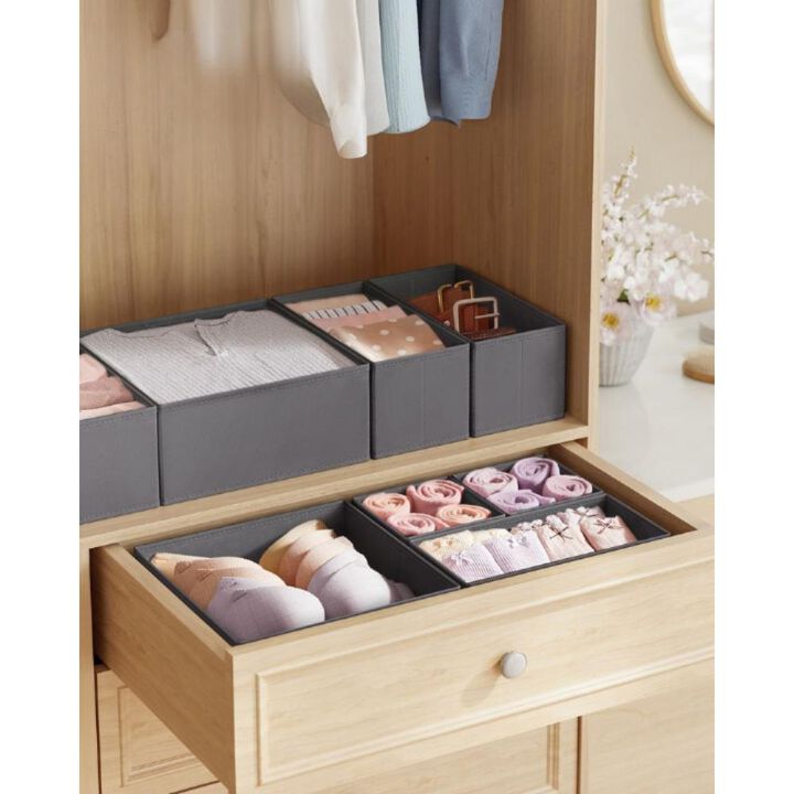 Drawer Organizer Set for Dresser Drawers – Adjustable and Versatile Storage Solutions