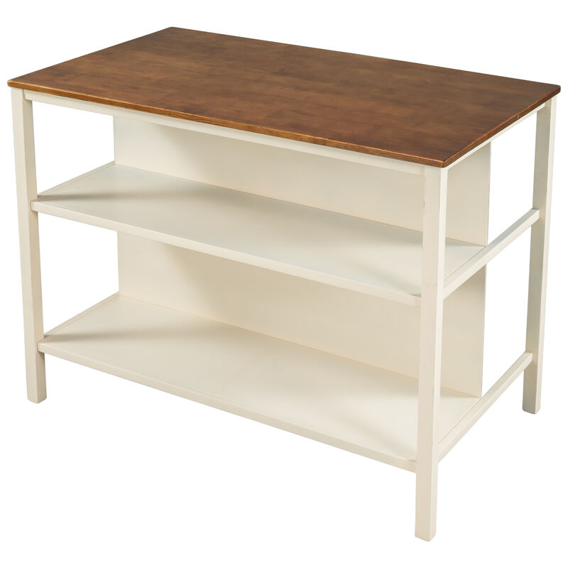 Streamdale Rustic 45" Kitchen Island and Dining Table