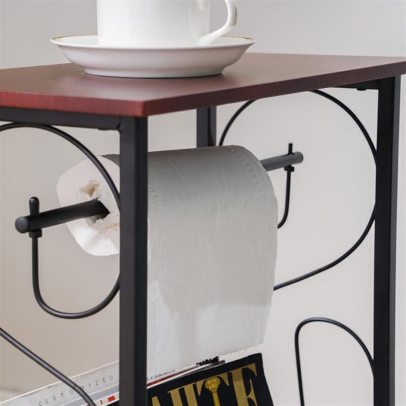 Multifunctional Bathroom Table Versatile Indoor Side Table for Storage & Decor