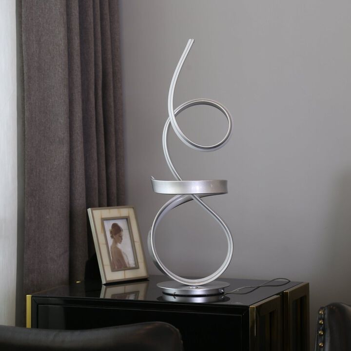 Amsterdam Table Lamp Chrome Metal Dimmable Integrated LED