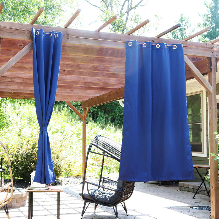Sunnydaze Set of 2 Curtain Panels with Grommet Top - 52"x84"