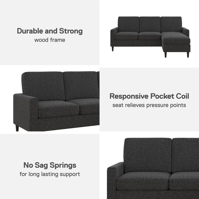 Regency Reversible Contemporary Upholstered Sectional