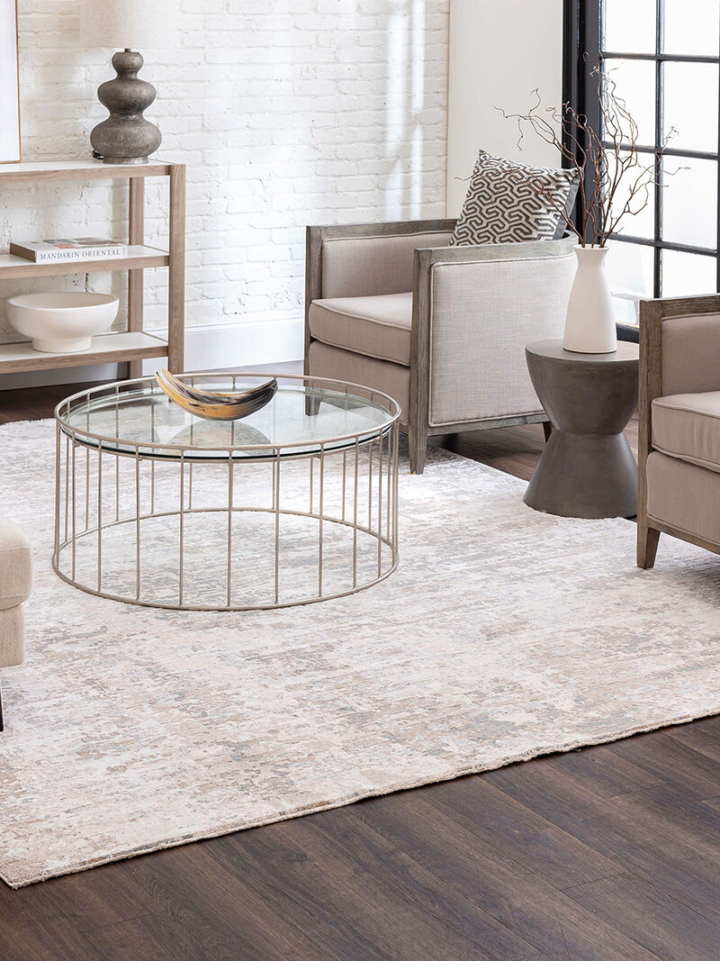 Solitude Velleta Cream  Beige 9' X 11' 9" Rug