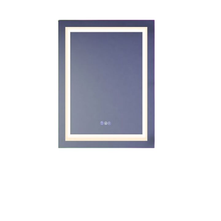 Bathroom Anti-Fog Wall Mirror with Colorful Light