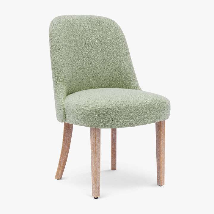 WestinTrends Genevieve Mid-Century Modern Upholstered Boucle Dining Chair WestinTrends Genevieve Mid-Century Modern Upholstered Boucle Dining Chair