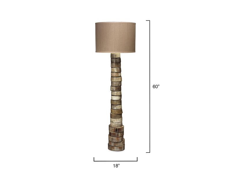 Stacked Horn Floor Lamp