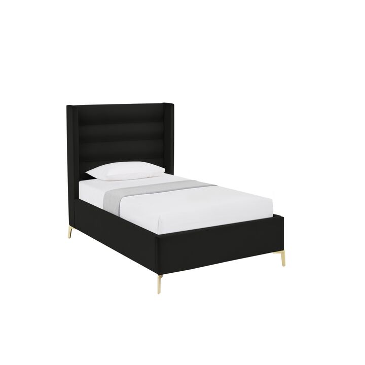 Inspired Home Ames Velvet Platform Bed