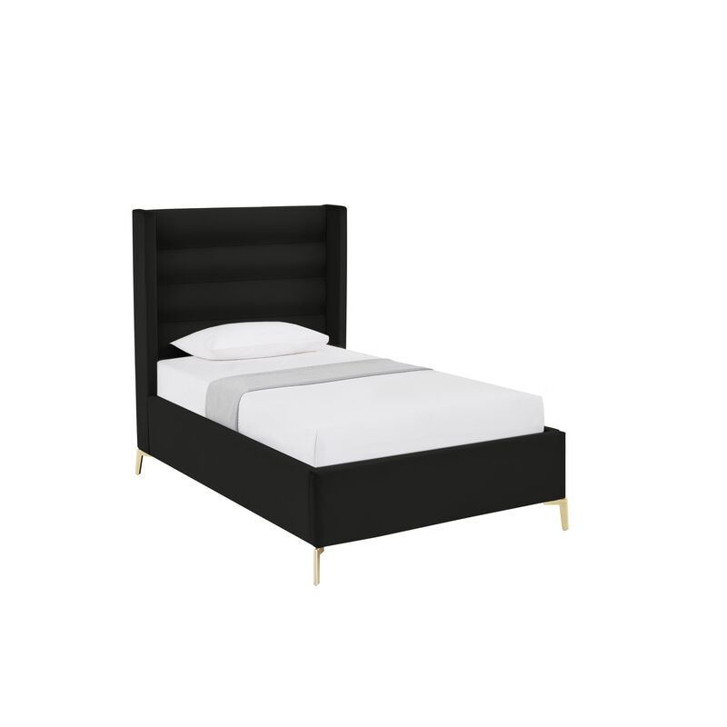 Inspired Home Ames Velvet Platform Bed