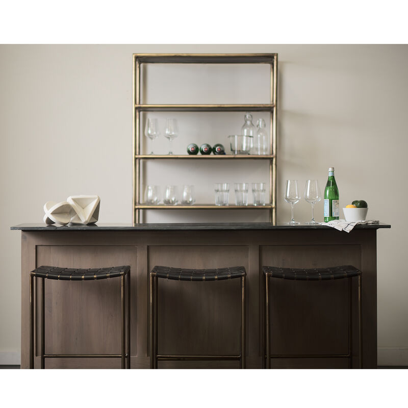 Clarissa Black Counter Stool
