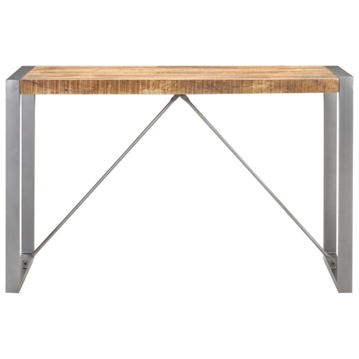 vidaXL Dining Table 47.2"x23.6"x29.5" Solid Rough Mango Wood